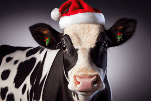 Cute:05dtxpbqmrk= Christmas Cow