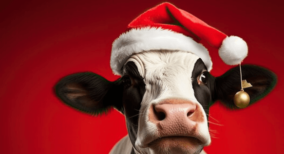 Cute:05dtxpbqmrk= Christmas Cow